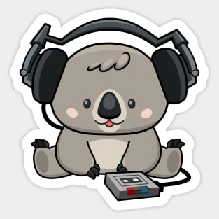 Classic Koala Beats T-Shirt Sticker